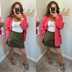 J.Crew Classy green high waisted pocket skirt size 4